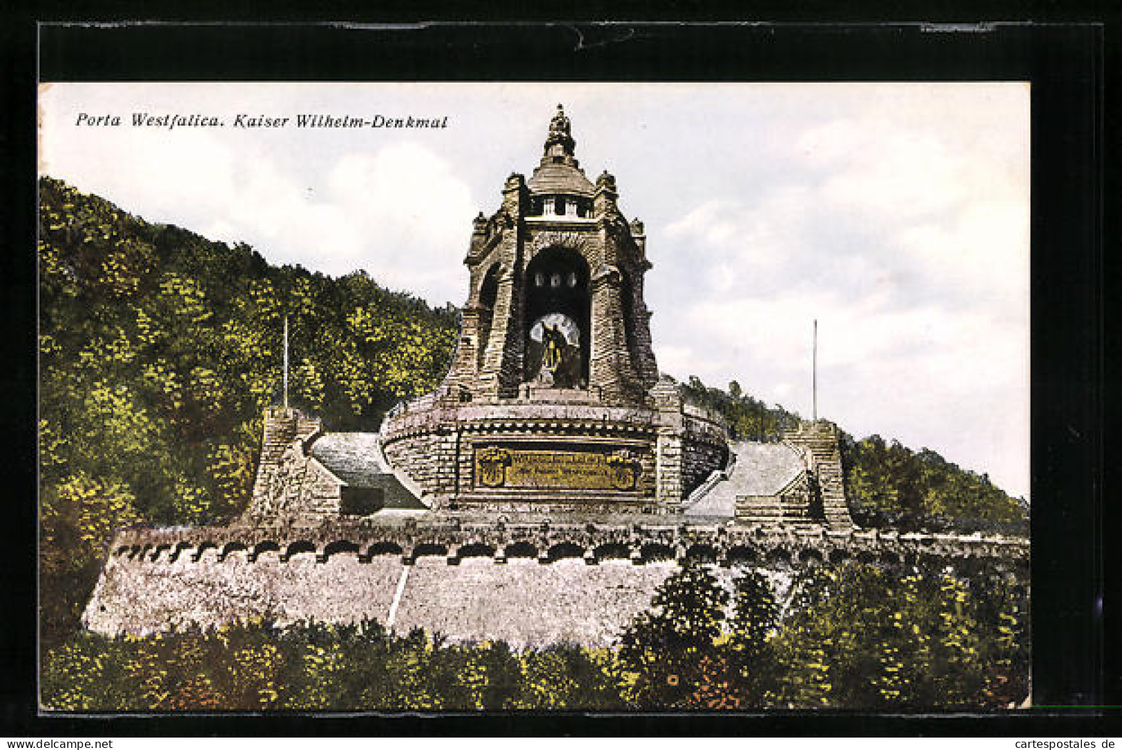 AK Porta Westfalica, Kaiser Wilhelm-Denkmal  - Other & Unclassified