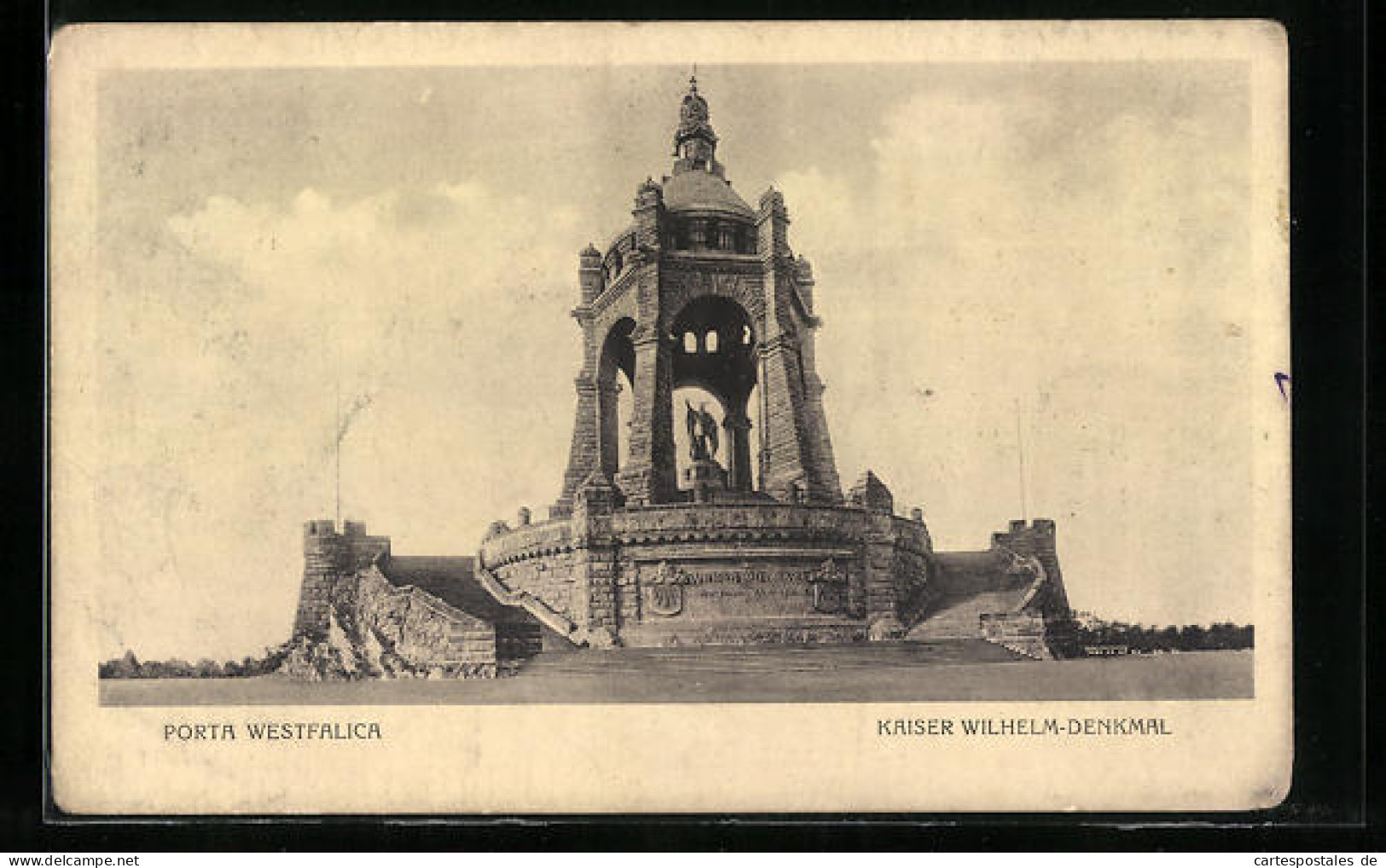 AK Porta Westfalica, Kaiser-Wilhelm-Denkmal  - Autres & Non Classés