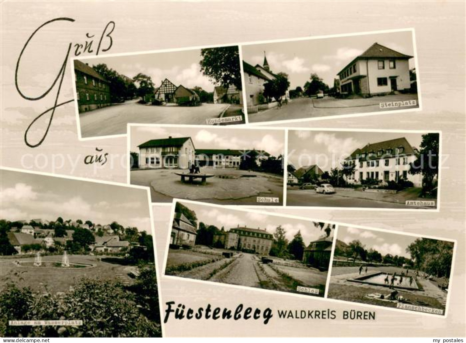 73704228 Fuerstenberg Westfalen Amtshaus Schule Schloss Planschbecken  Fuerstenb - Bad Wünnenberg