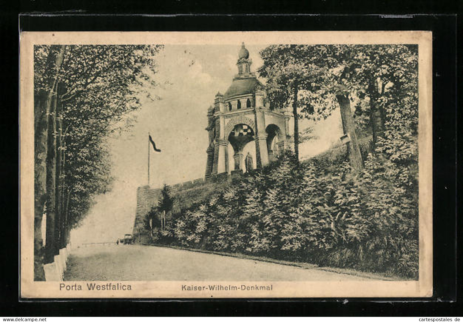 AK Porta Westfalica, Kaiser-Wilhelm-Denkmal, 1892 Errichtet  - Sonstige & Ohne Zuordnung