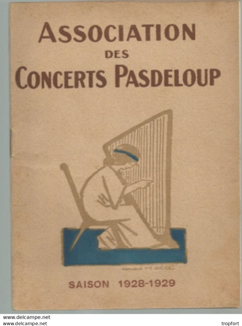 PG / Vintage // PROGRAMME Concert PADELOUP 1928  SCHUBERT LIEBENBERG  MURATORE GALA RHENE BATON - Programas