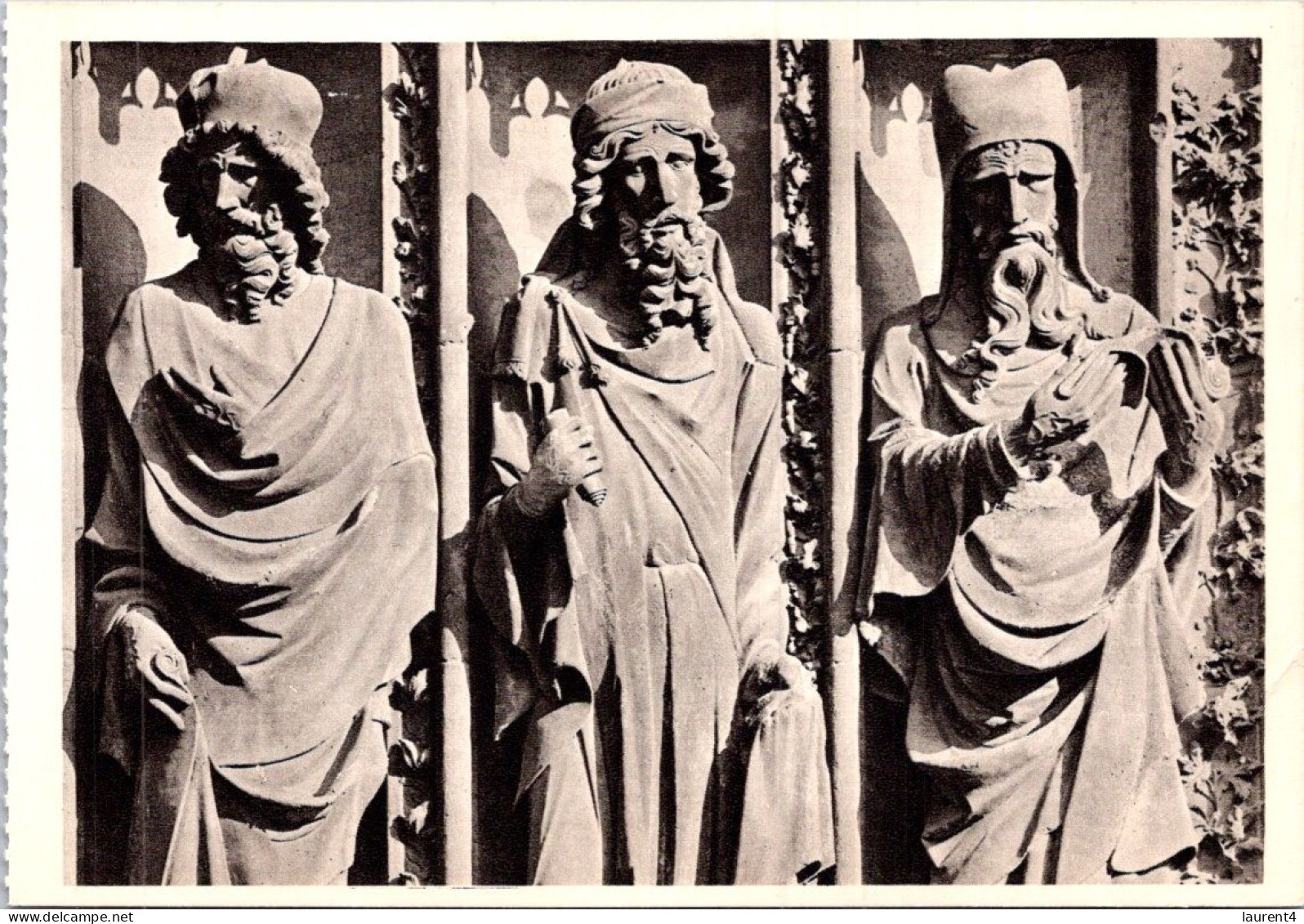 30-4-2024 (3 Z 26 A) Very Old  (2 B/w Potcards) Religious  - Strasbourg Cathedral - Prophètes - Jesus