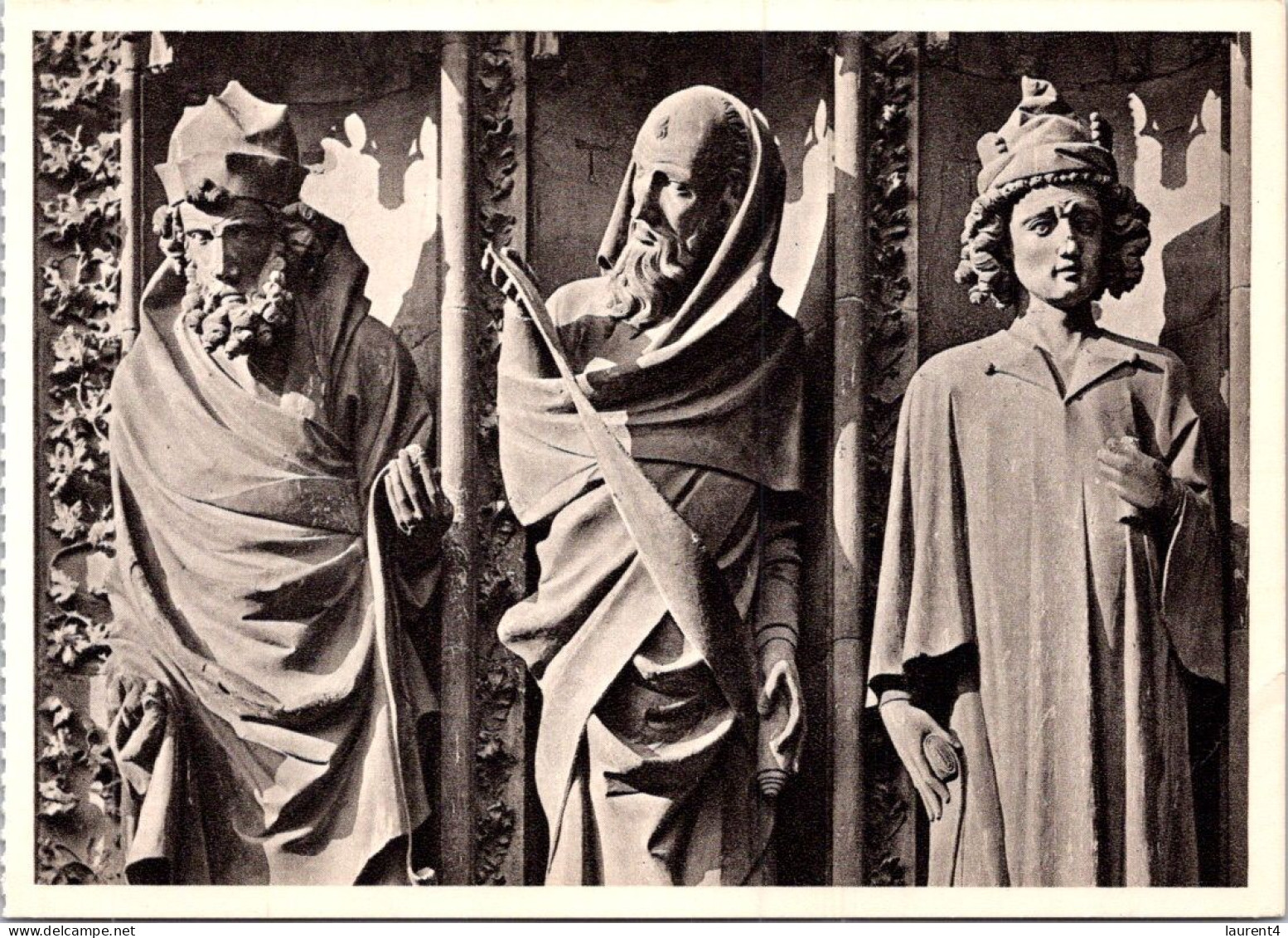 30-4-2024 (3 Z 26 A) Very Old  (2 B/w Potcards) Religious  - Strasbourg Cathedral - Prophètes - Jesus