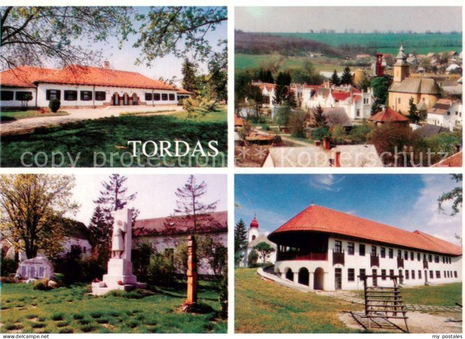 73703899 Tordas Teilansichten Denkmal Ortsmotiv Mit Kirche  - Hongrie