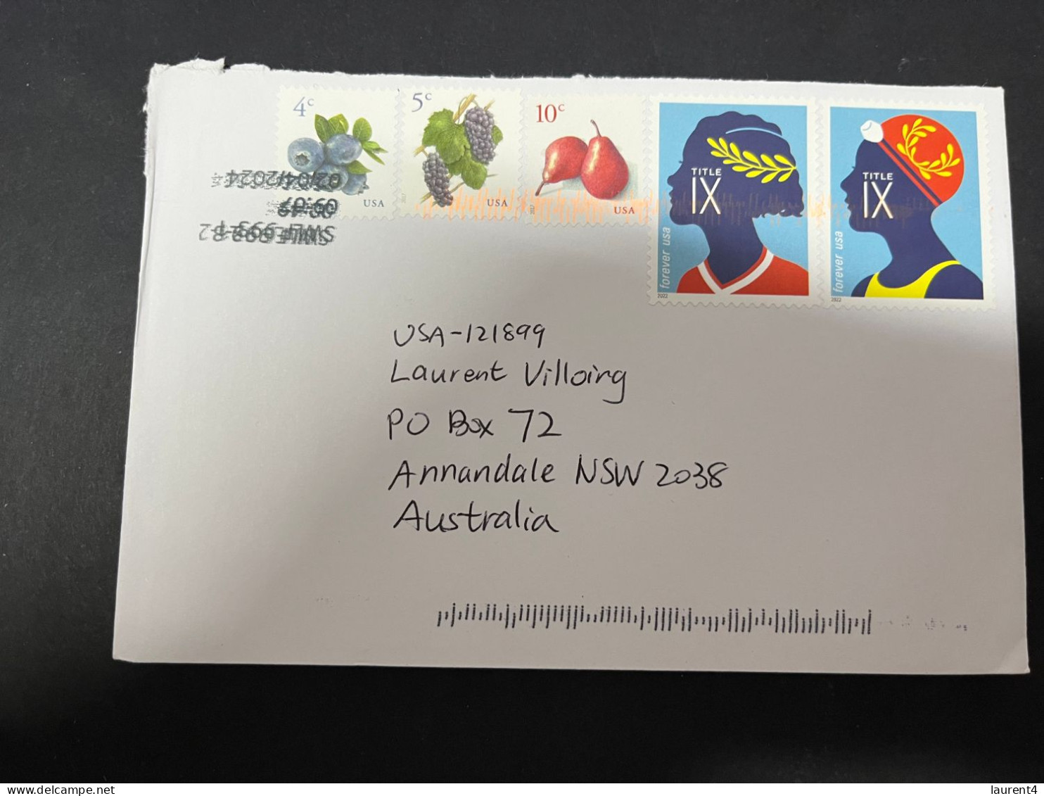 30-4-2023 (3 Z 27) Letter Posted From USA To Australia In 2024 (2 Covers) - Briefe U. Dokumente