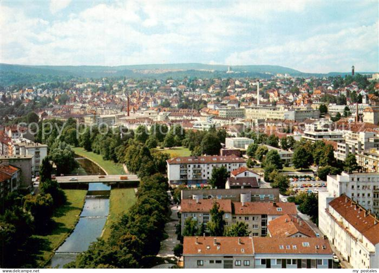 73703702 Pforzheim Panorama Blick Vom Turm Der Stadtkirche Goldstadt An Der Schw - Pforzheim