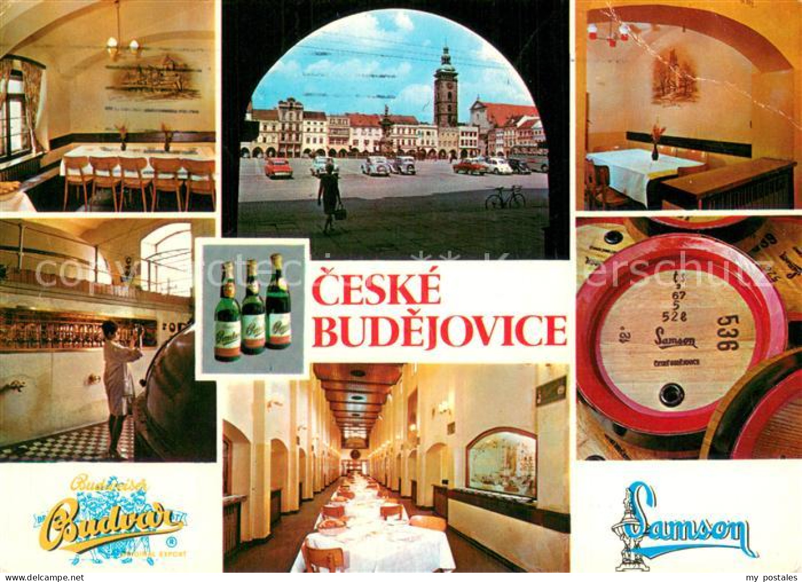 73703548 Ceske Budejovice Marktplatz Mit Schwarzem Turm Budvar Brauerei Restaura - República Checa