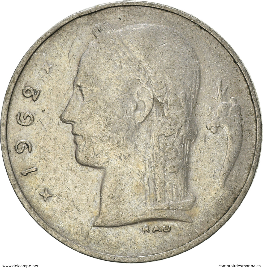Monnaie, Belgique, Franc, 1962, TB+, Cupro-nickel, KM:143.1 - 1 Franc
