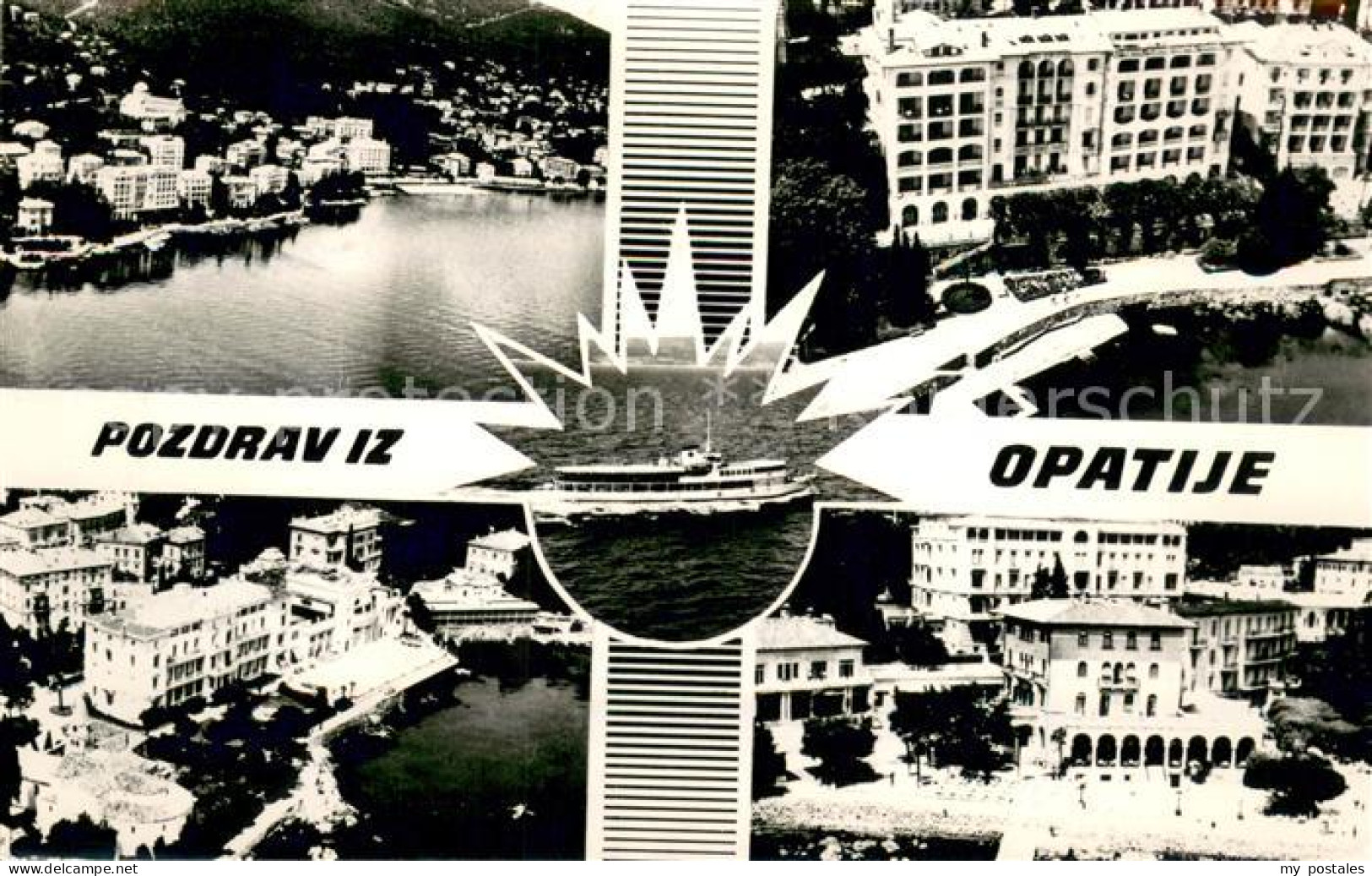 73687061 Opatija Abbazia Fliegeraufnahmen Teilansichten  - Croatia