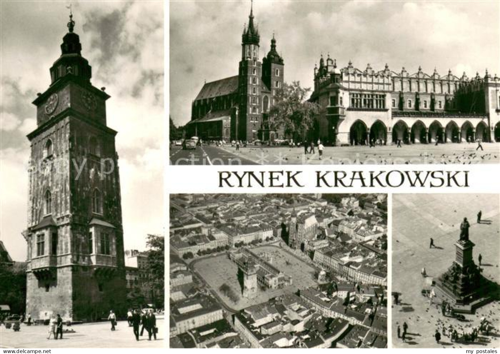 73687049 Krakow Krakau Wieza Raatuszowa Kosciol Mariacki Widok Ogolny Pomnik Ada - Polonia