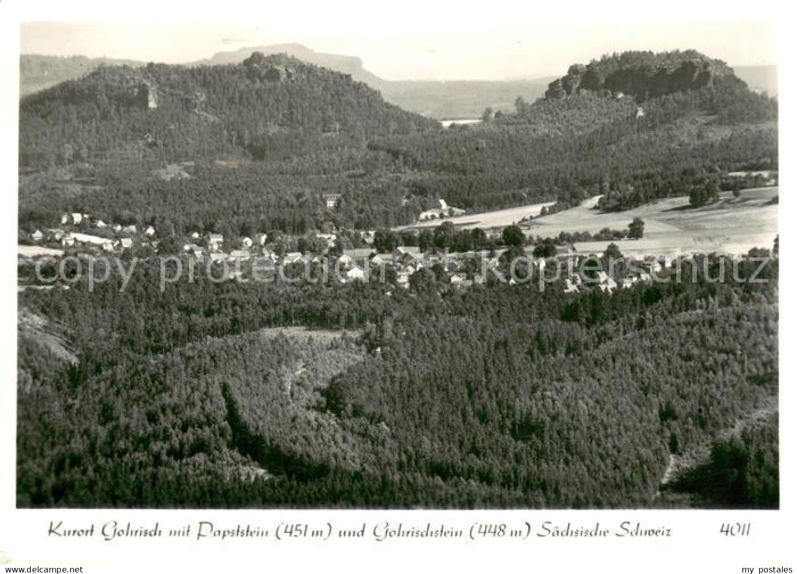 73686973 Gohrisch Kurort Mit Papststein Gohrischstein Saechsische Schweiz Fliege - Gohrisch