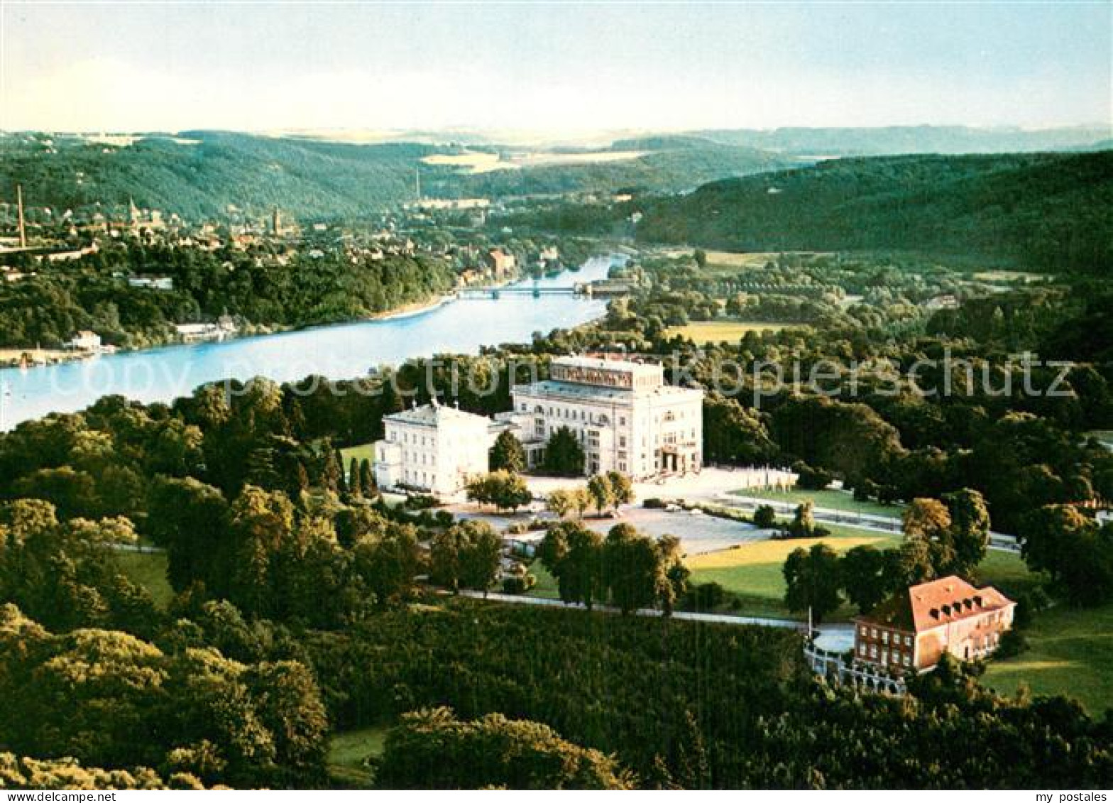 73686935 Essen Ruhr Villa Huegel Mit Baldeneysee Fliegeraufnahme Essen Ruhr - Essen