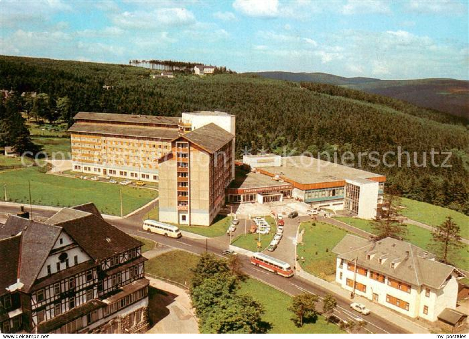 73686906 Oberhof Thueringen FDGB Erholungsheim Fritz Weineck Fliegeraufnahme Obe - Oberhof