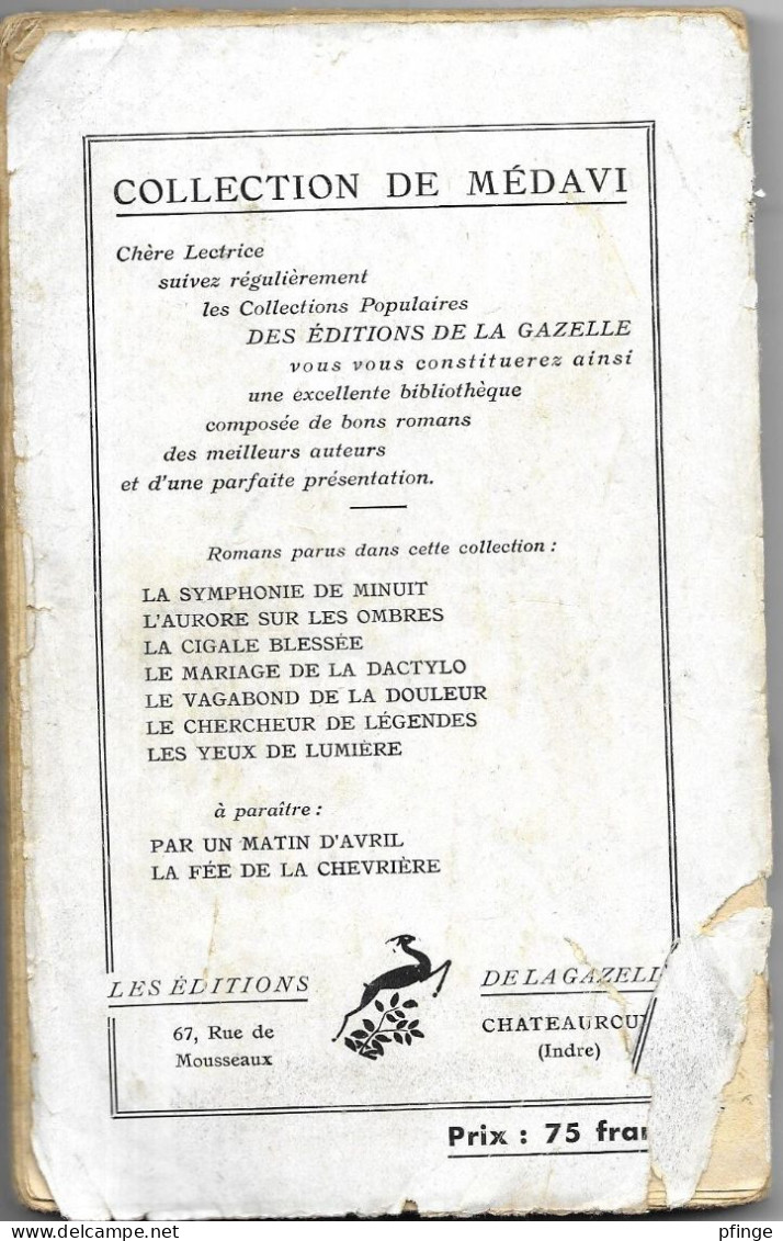 Les Yeux De Lumière Par Duval-Perret - Médavi N°7 - Illustration : Henri Desmé - Romantique