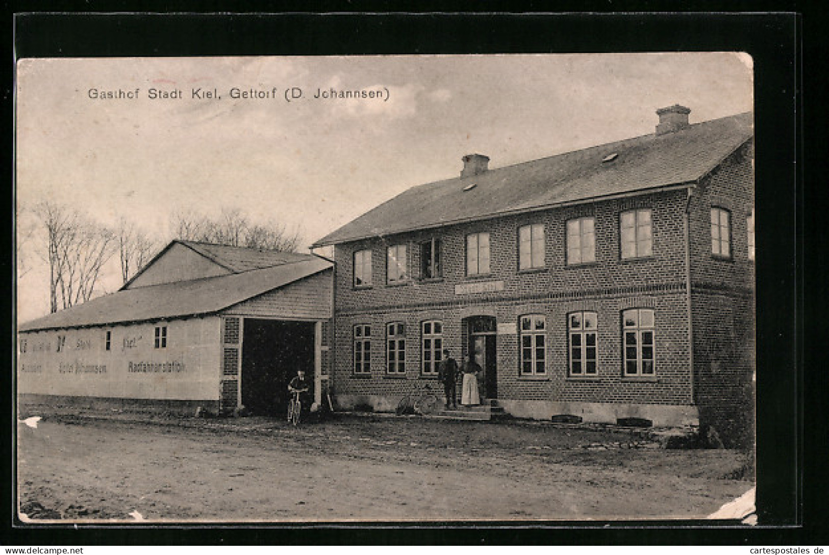 AK Gettorf, Gasthof Stadt Kiel Von D. Johannsen  - Kiel