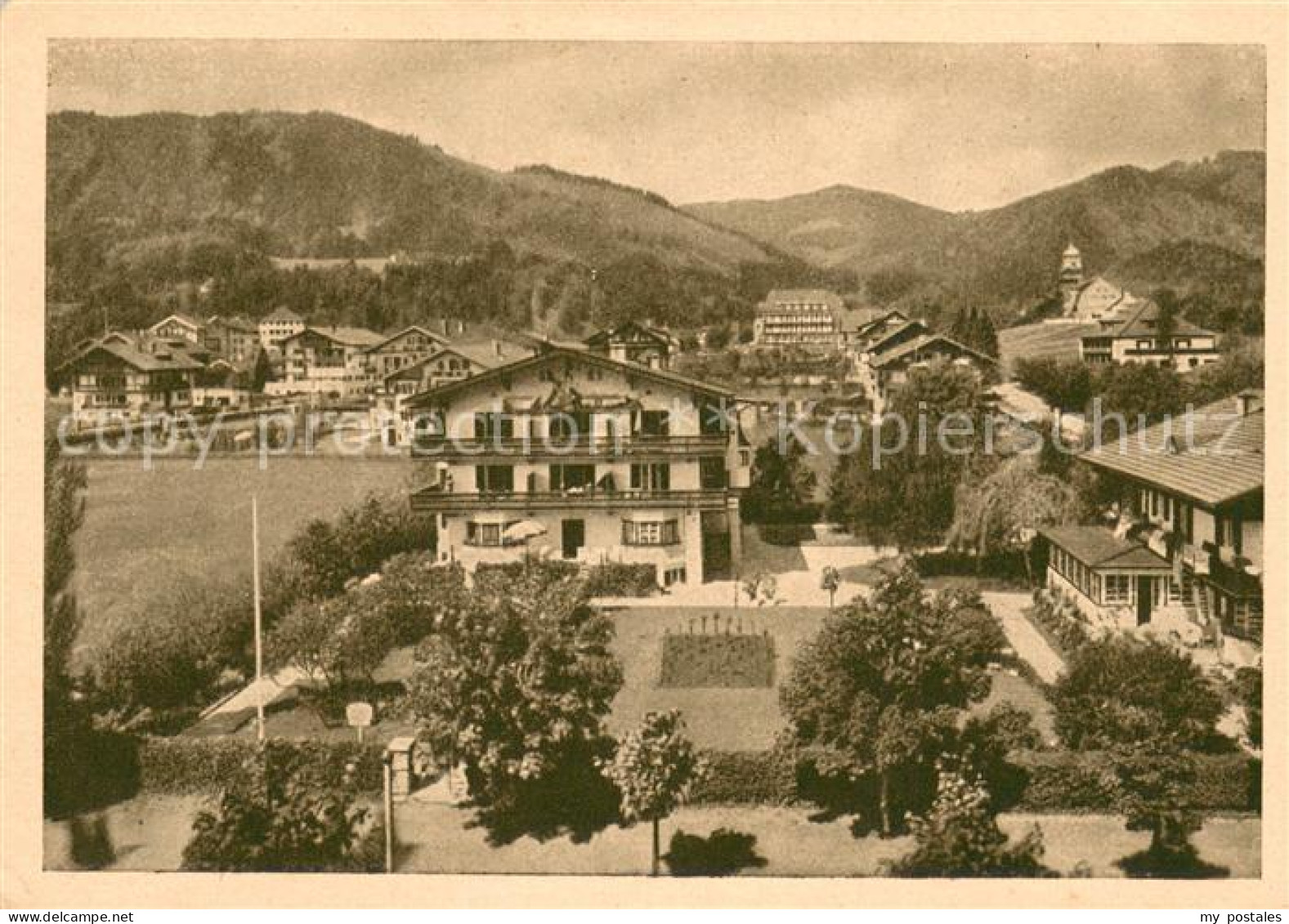 73686790 Bad Wiessee Tegernsee Panorama Mit Prot Kirche Bad Wiessee Tegernsee - Bad Wiessee