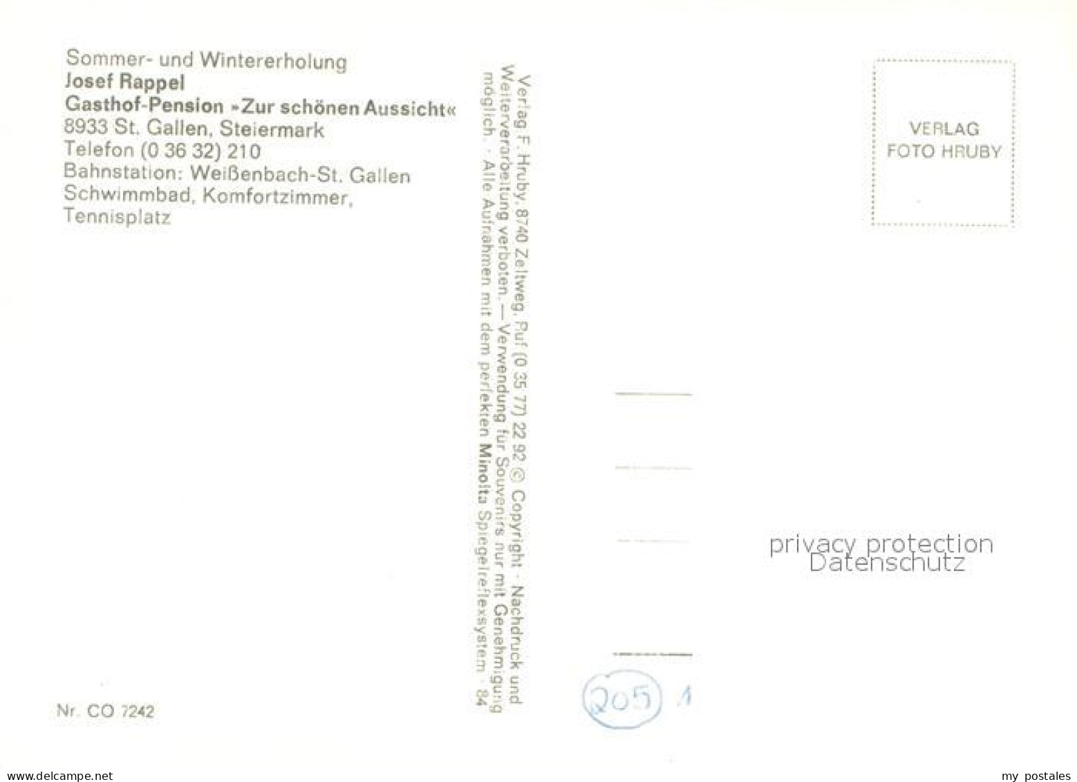 73686689 St Gallen Steiermark Gasthof Pension Zur Schoenen Aussicht Swimming Poo - Other & Unclassified