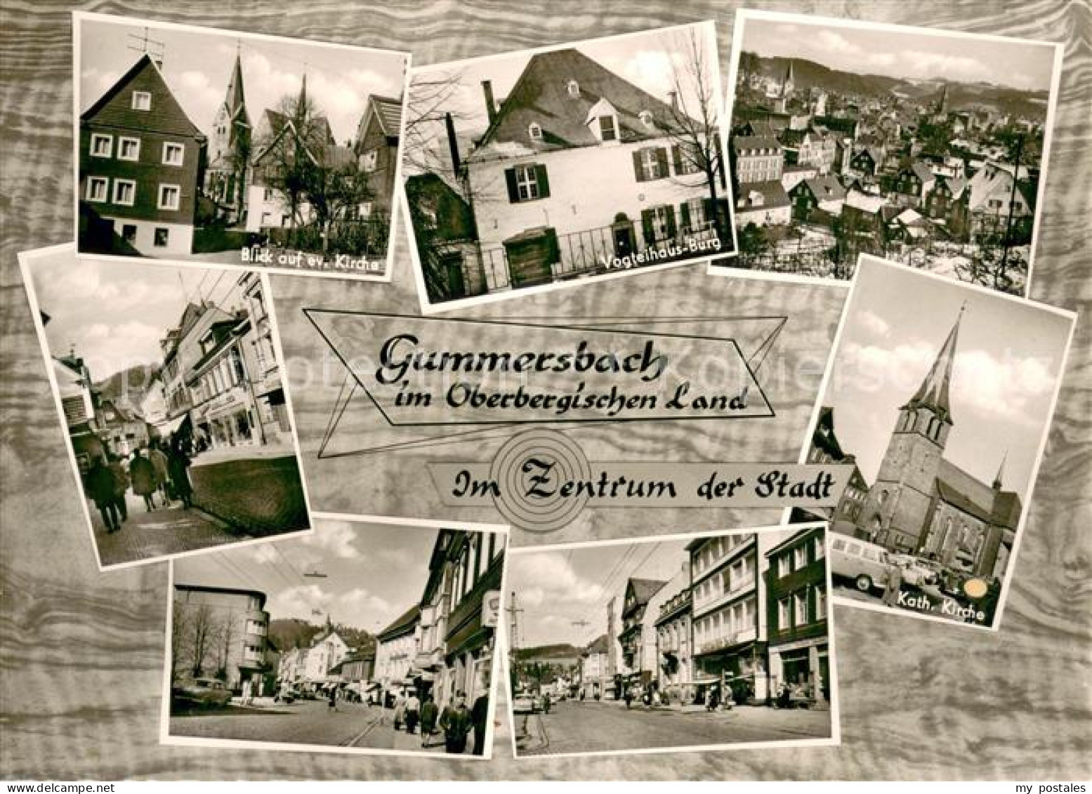 73686513 Gummersbach Stadtpanorama Oberbergisches Land Kirche Vogteihaus-Burg In - Gummersbach