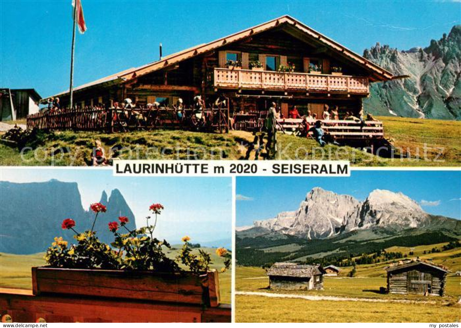 73686485 Seiser Alm Dolomiten Almrestaurant Laurinhuette Landschaftspanorama Dol - Other & Unclassified