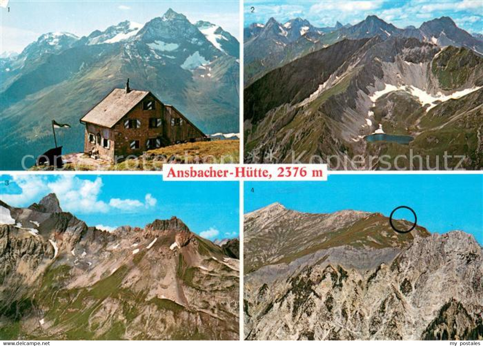 73686476 Ansbacherhuette Berghuette Gebirgspanorama Lechtaler Alpen Ansbacherhue - Autres & Non Classés