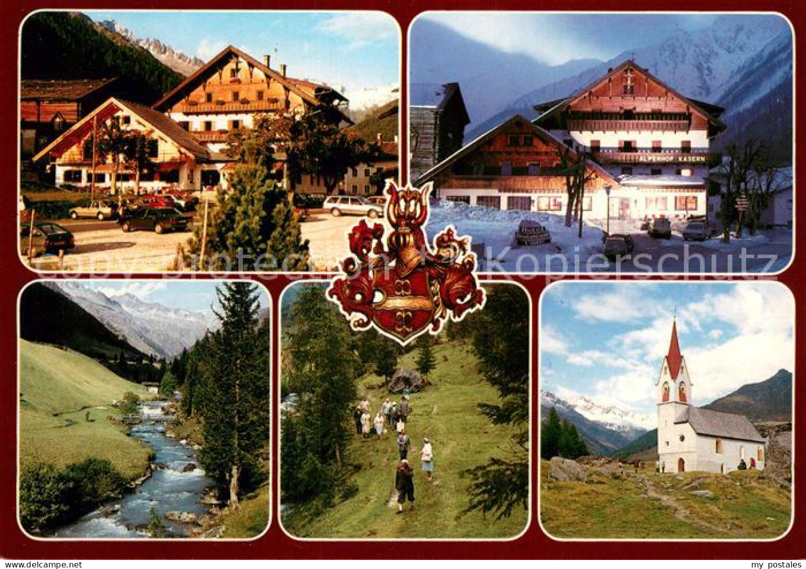 73686431 Prettau Alpengasthof Kasern Wappen Bergbach Wandern Kirche Alpen Pretta - Other & Unclassified