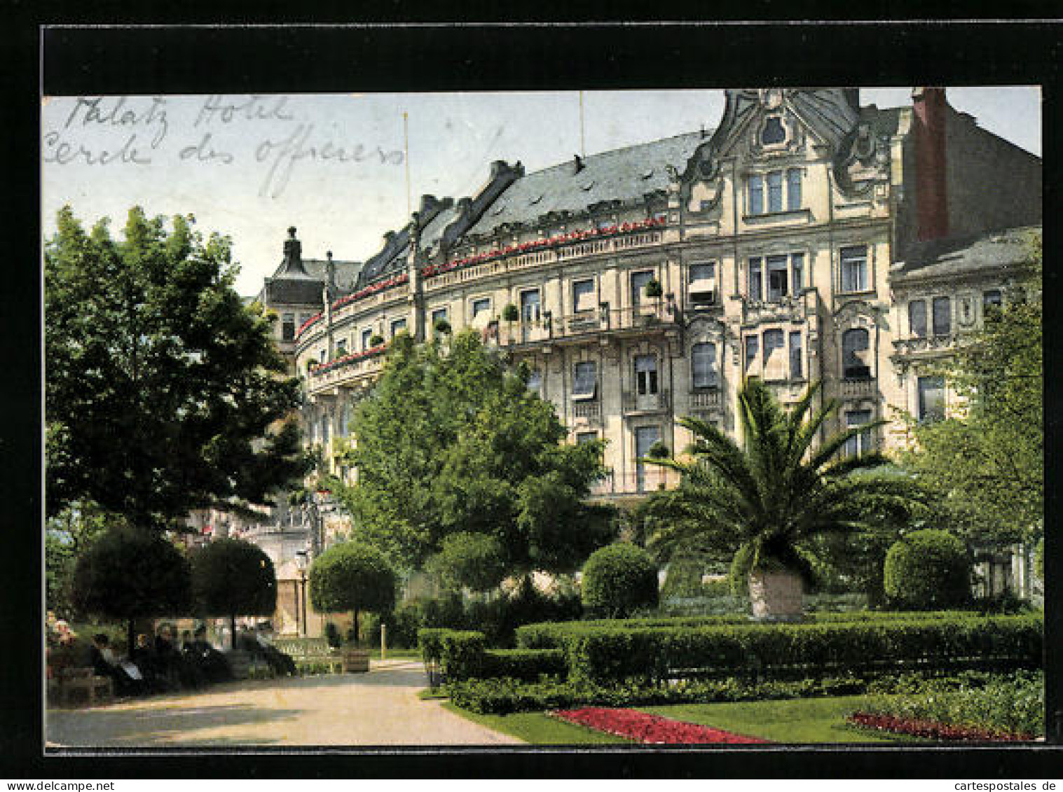 AK Wiesbaden, Palast-Hotel Von Den Parkanlagen Aus  - Wiesbaden