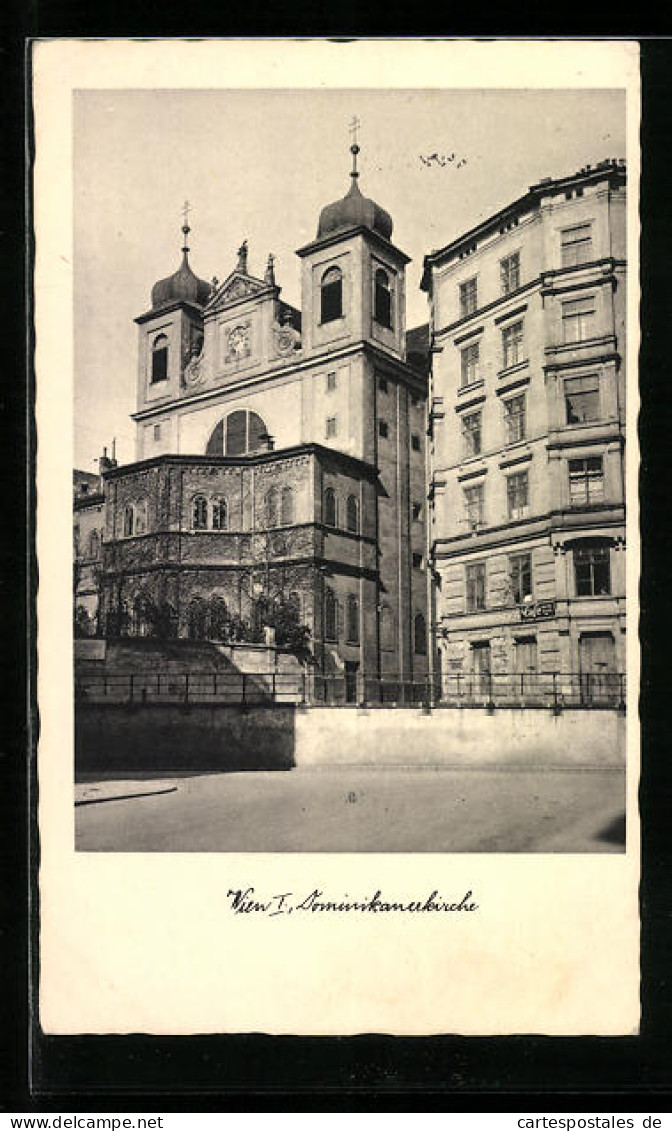 AK Wien, Dominikanerkirche In Der Strassenansicht  - Other & Unclassified