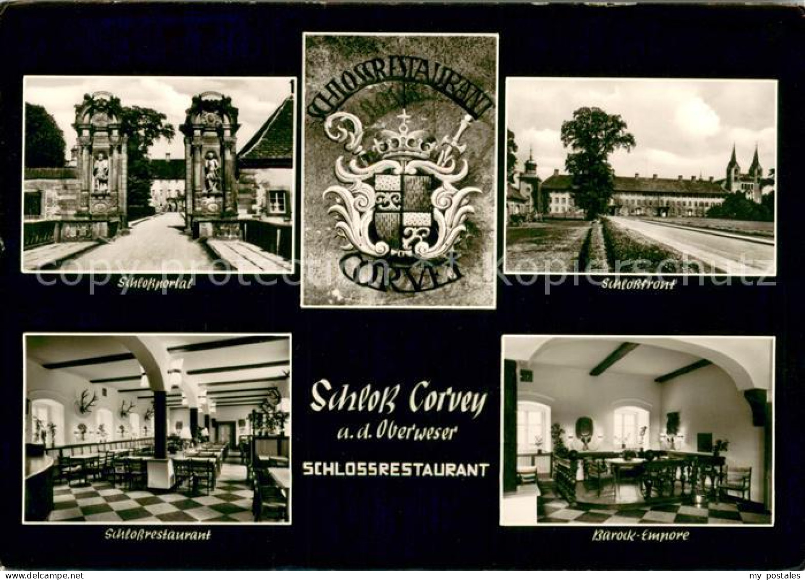 73686326 Corvey Schloss Restaurant Wappen Corvey - Höxter