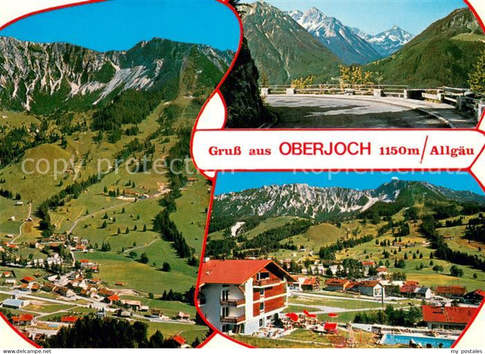 73686218 Oberjoch Fliegeraufnahme Strasse Panorama Oberjoch - Hindelang