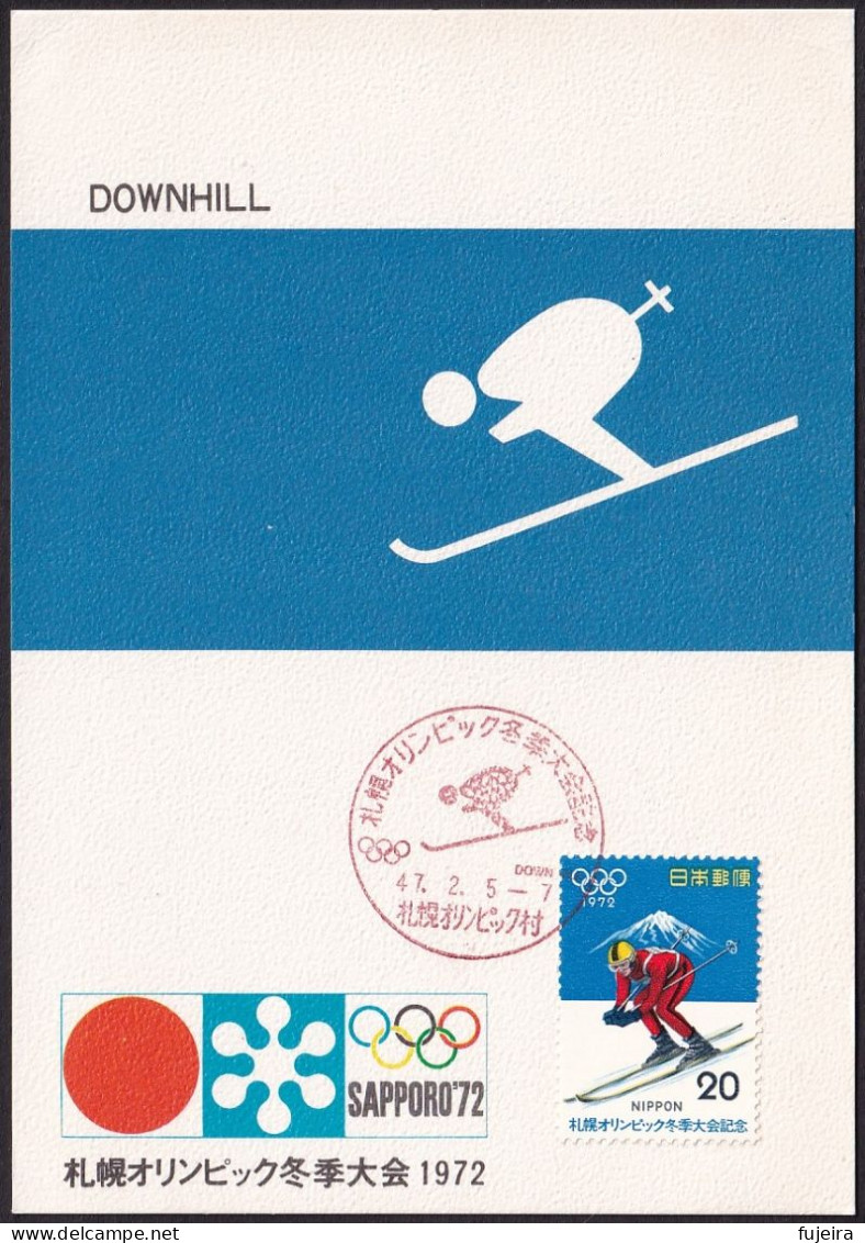 Japan 1972 Maximum Card Sapporo Olympic (jt1183) - Otros & Sin Clasificación