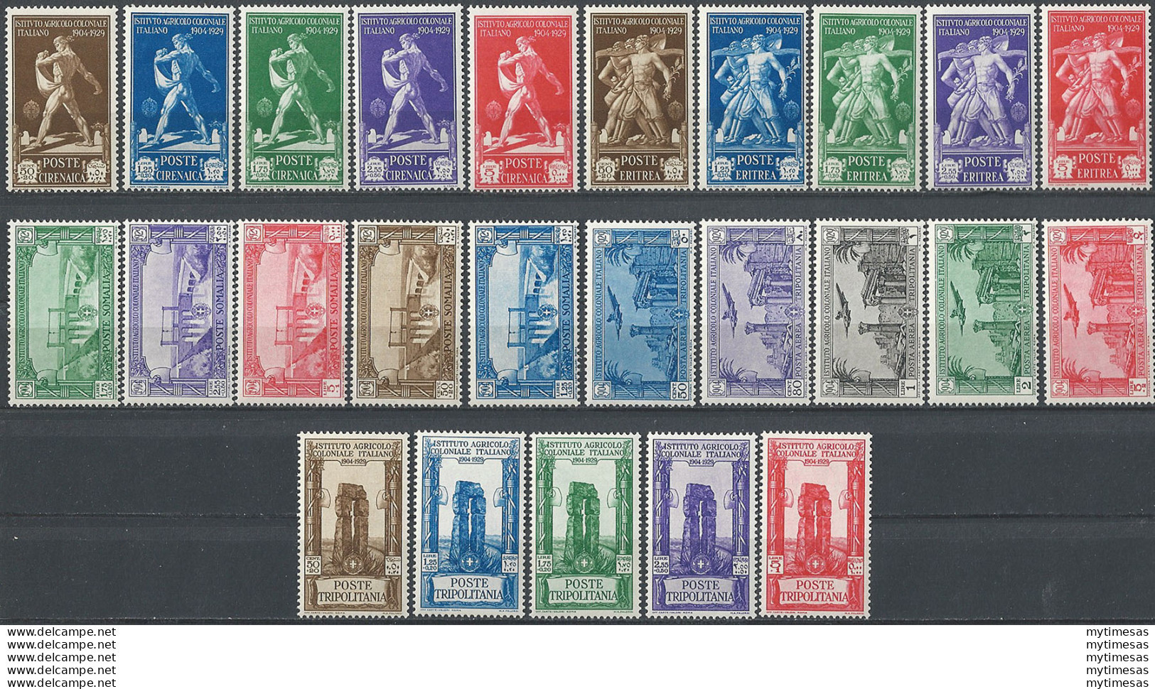 1930 Istituto Agricolo 25v. Giro Coloniale MNH Sassone N. 9 - Sonstige & Ohne Zuordnung