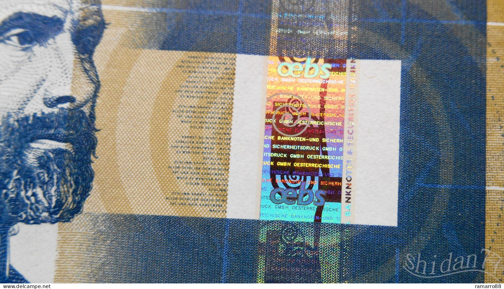 OeBS Gustav Klimt 2000 - Austria 2004 - Specimen Test Note Unc - Fictifs & Spécimens