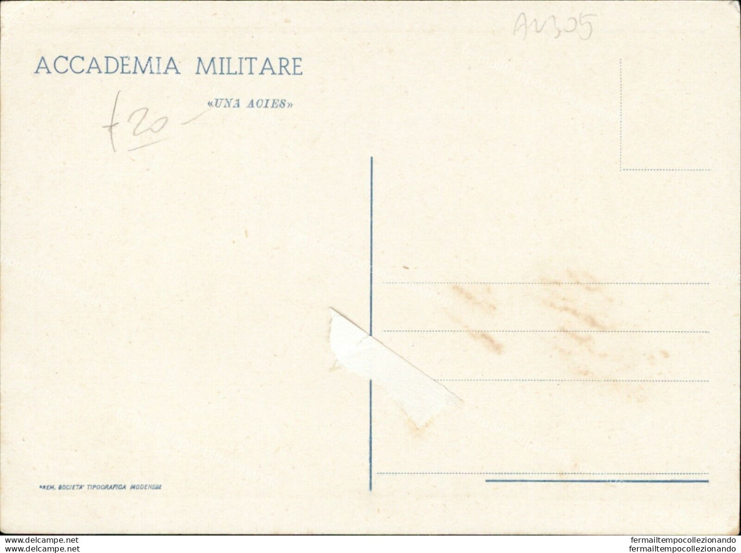 An305 Cartolina Accademia Militare  - Régiments