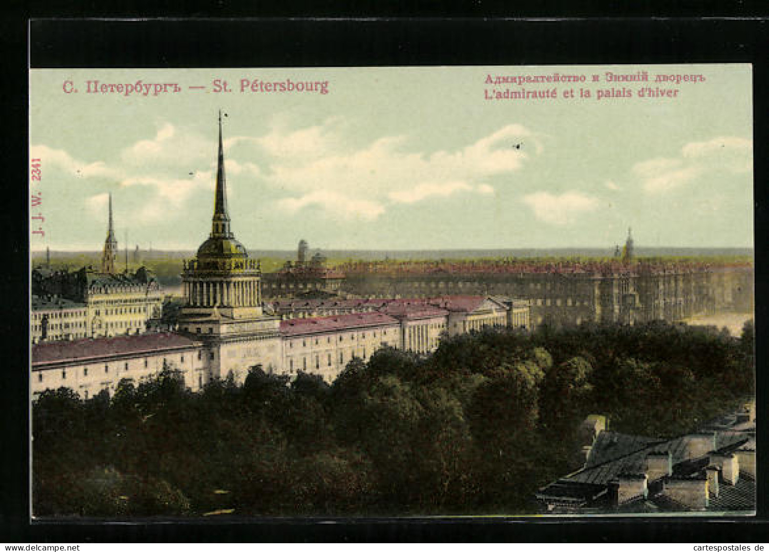 AK St. Pétersbourg, L`admirauté Et La Palais D`hiver  - Russland