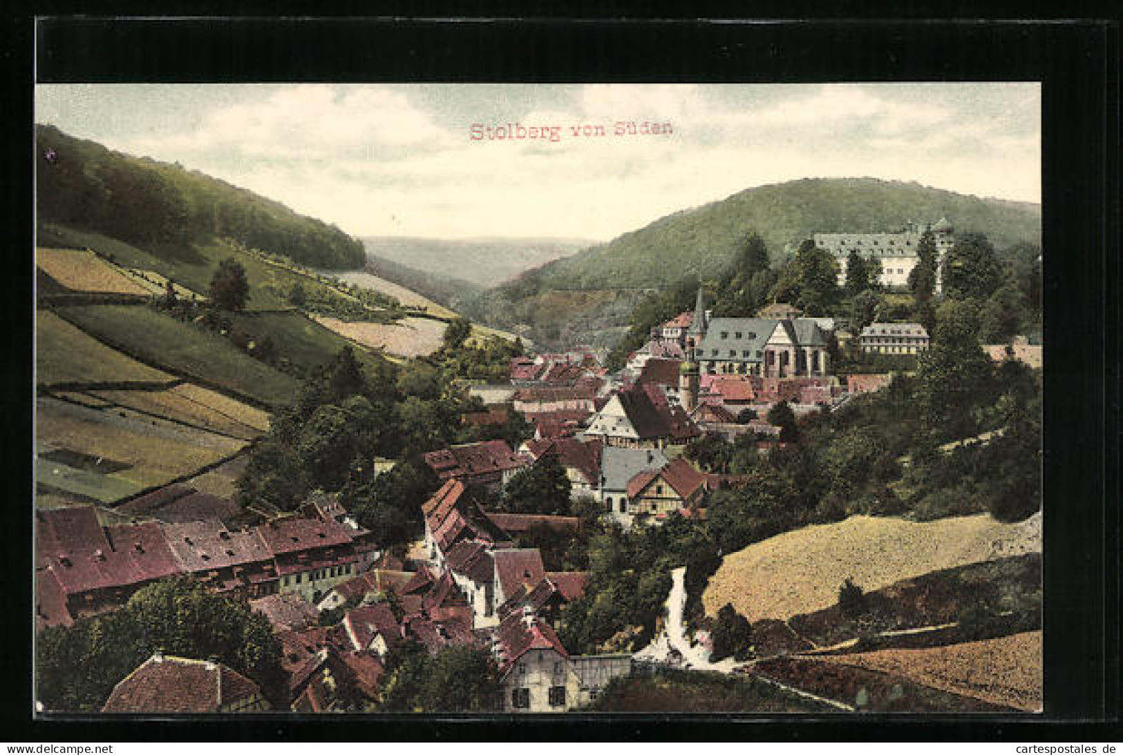 AK Stolberg A. H., Panoramablick Von Süden Aus Gesehen  - Stolberg (Harz)