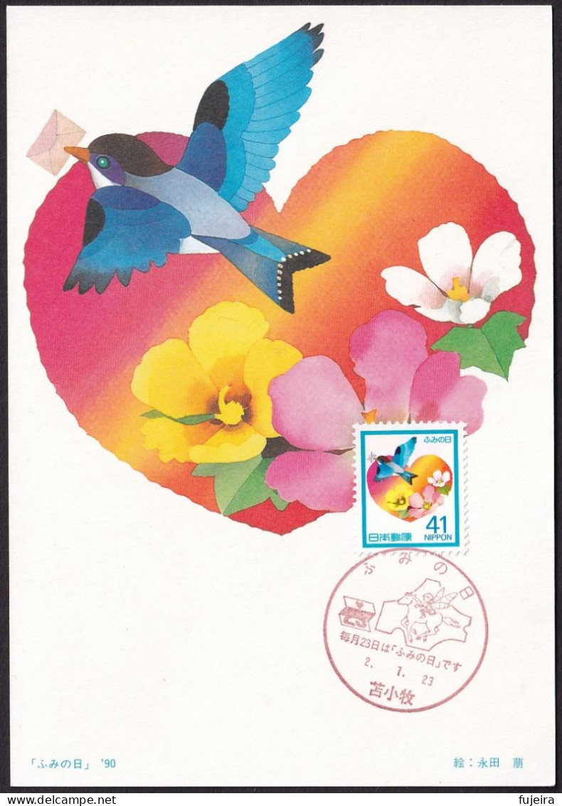 Japan 1990 Maximum Card Letter Writing Day (jt1189) - Sonstige & Ohne Zuordnung