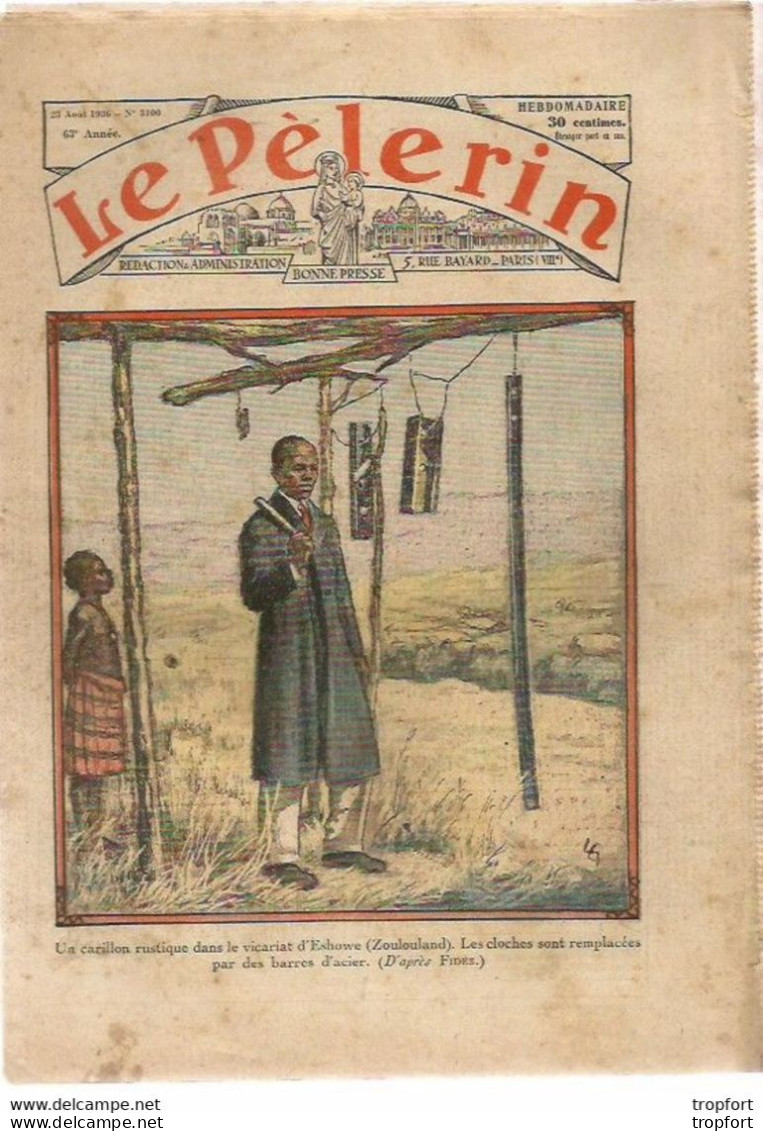 P3 / Old Newspaper Journal Ancien 1936 / ESHOWE ZOULOULAND / BLERIOT / Petain VIMY Gaspé CARTIER / ECOSSE Danse - 1950 à Nos Jours