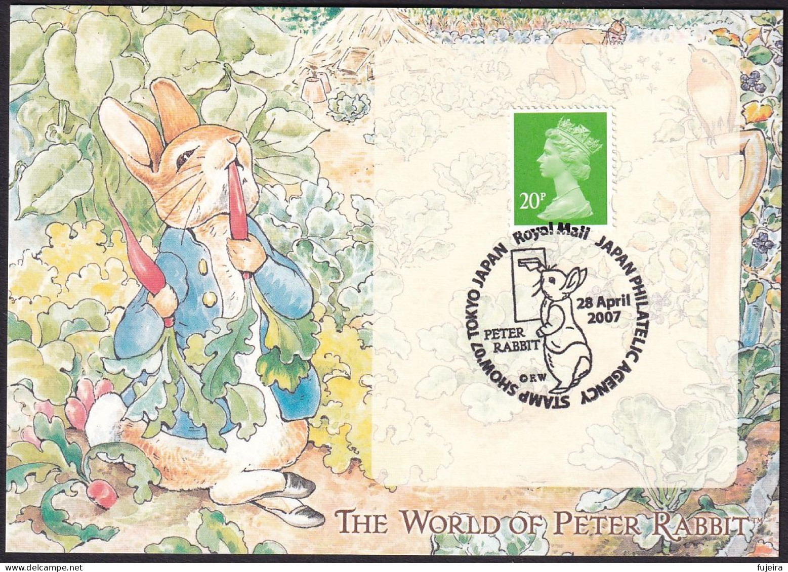 Great Britain 2007 Cancellation Tokyo On Card Peter Rabbit (jt1200-2) - Sonstige & Ohne Zuordnung