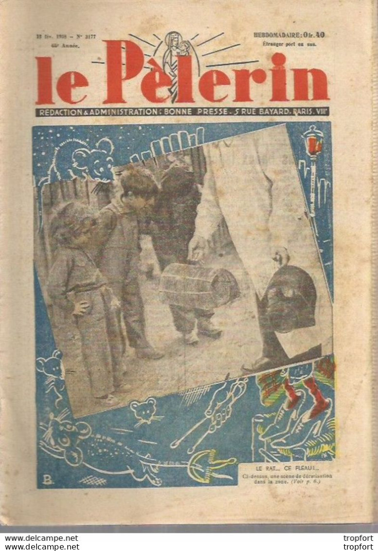 P3 / Old Newspaper Journal Ancien 1938 Le RAT Chasse / JIU-JITSU / La Flèche Gendarmes - 1950 - Heute