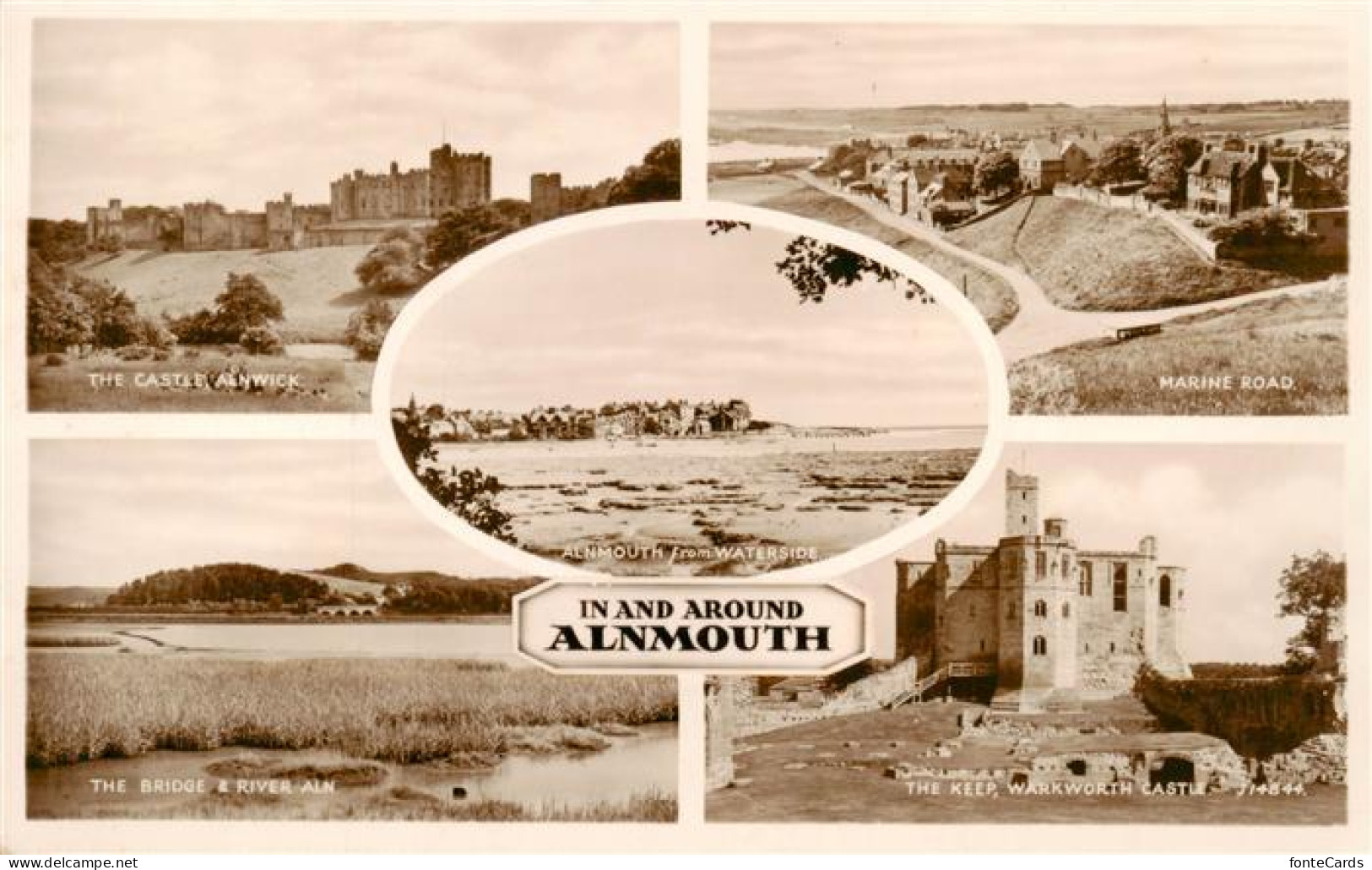 73911207 Alnmouth UK The Castle Alnwick Marine Road Waterside The Bridge And Viv - Autres & Non Classés
