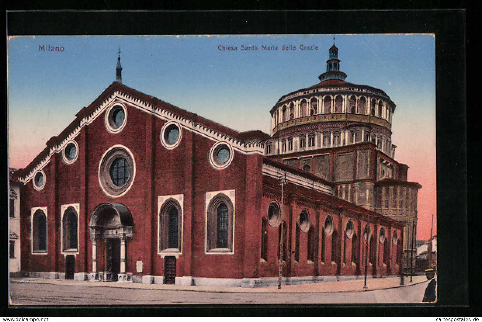 Cartolina Milano, Chiesa Santa Maria Delle Grazie  - Milano (Mailand)