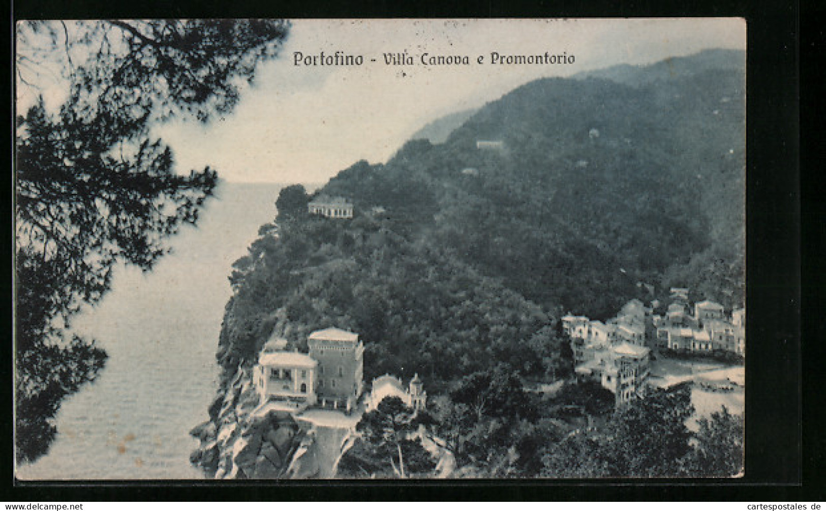 Cartolina Portofino, Villa Canova E Promontorio  - Otros & Sin Clasificación