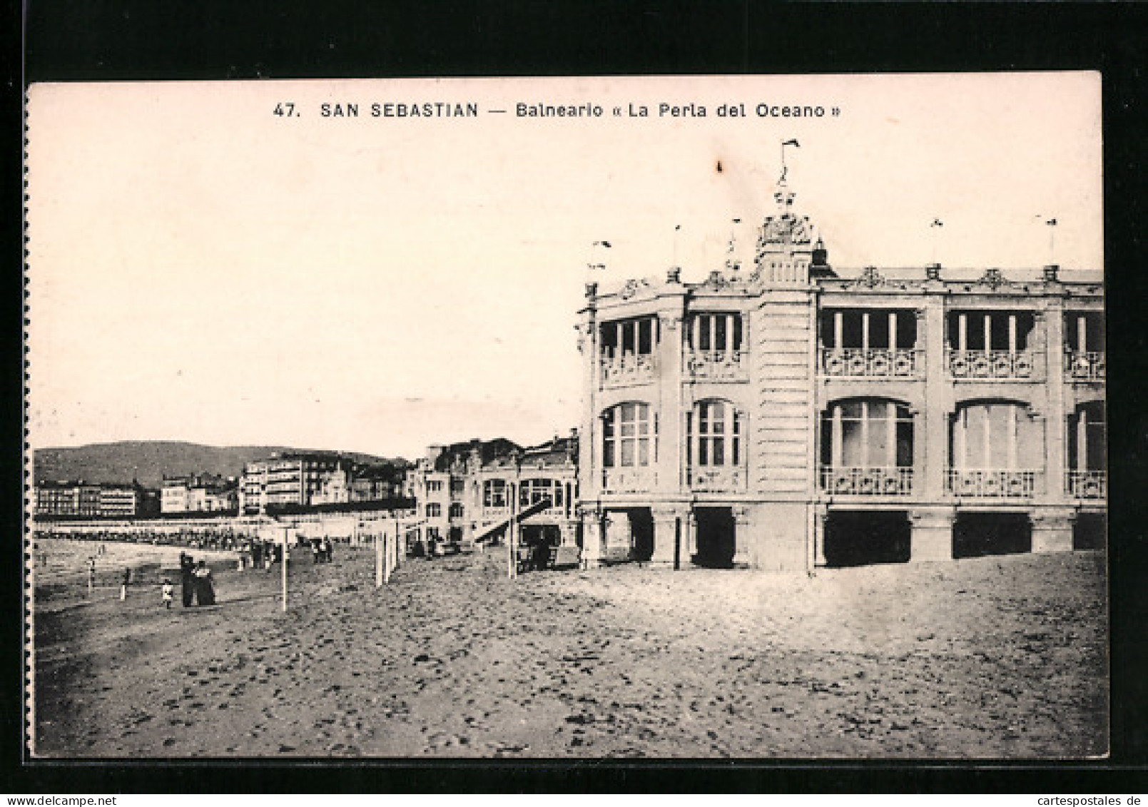Postal San Sebastian, Balneario La Perla Del Oceano  - Guipúzcoa (San Sebastián)