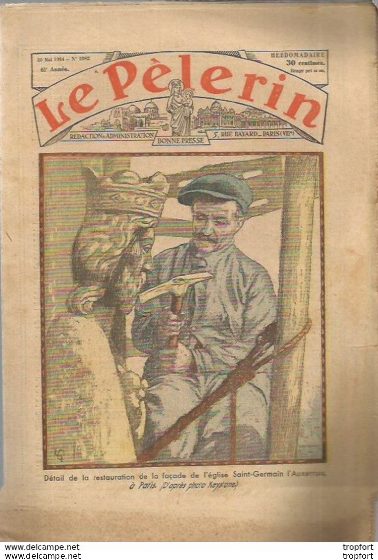 P2 / Old Newspaper Journal Ancien 1934 / Restauration EGLISE / Sauvetage En Mer / ORGUE Notre Dame LIBAN - 1950 à Nos Jours