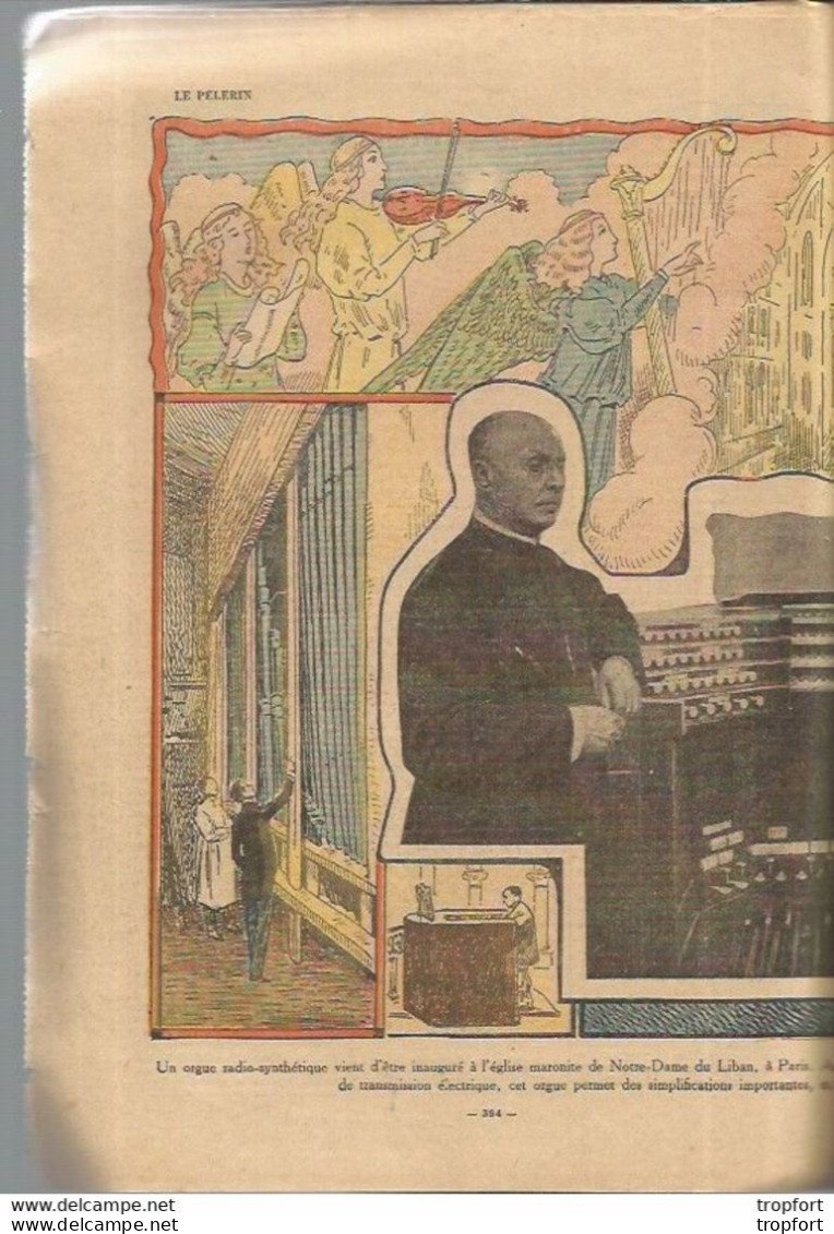 P2 / Old Newspaper Journal Ancien 1934 / Restauration EGLISE / Sauvetage En Mer / ORGUE Notre Dame LIBAN - Desde 1950