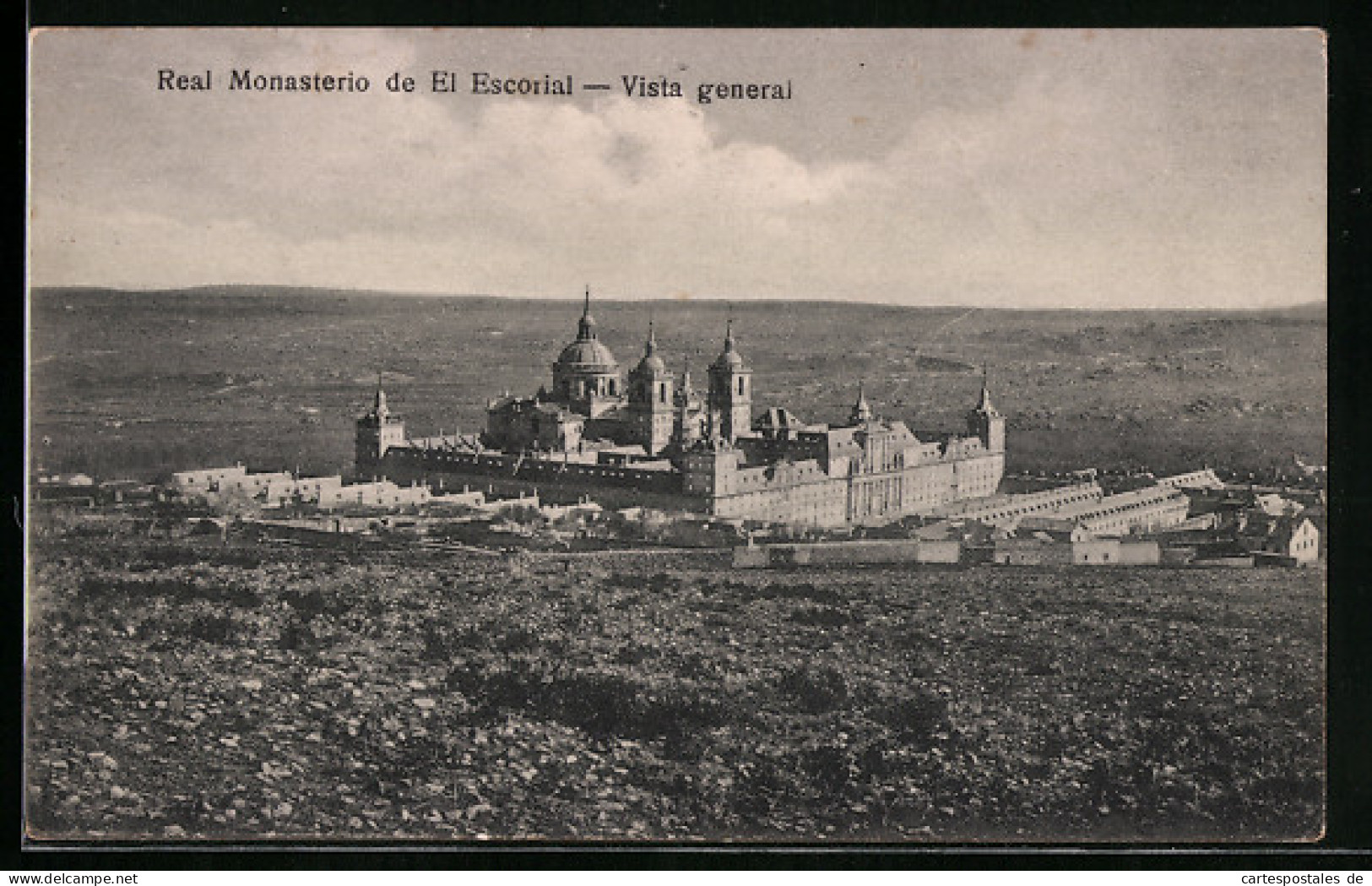 Postal El Escorial, Real Monasterio, Vista General  - Madrid