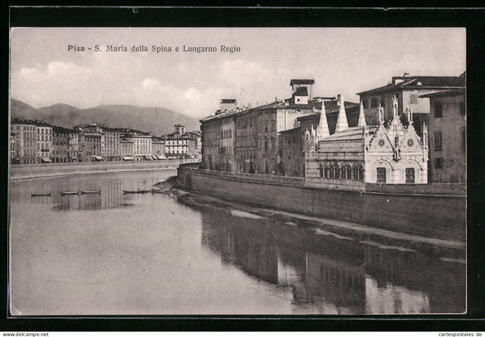 Cartolina Pisa, S. Maria Della Spina E Lungarno Regio  - Pisa