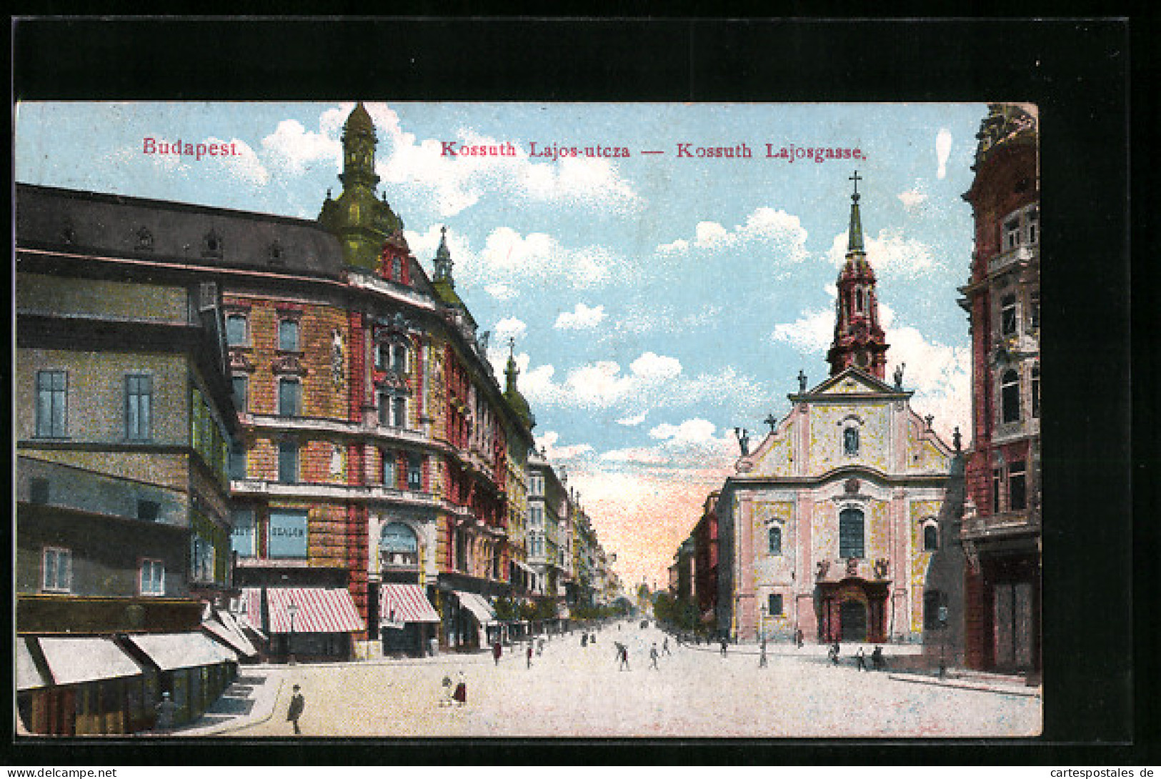 AK Budapest, Kossuth Lajos-utcza  - Hongrie