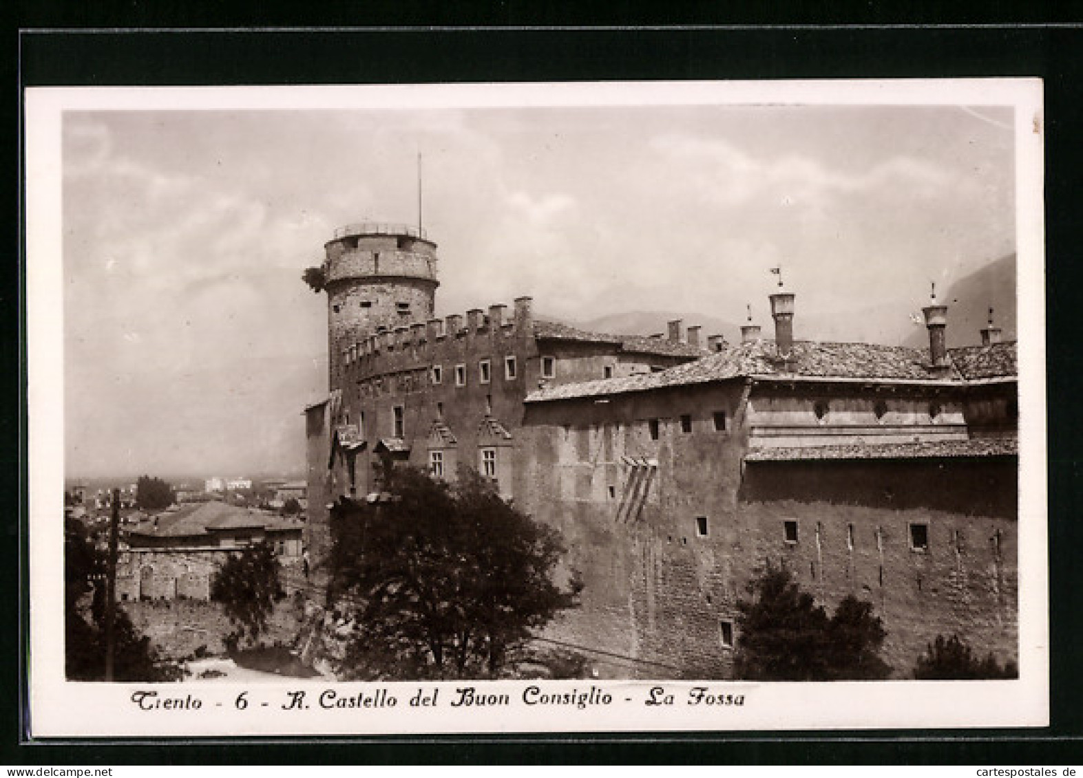 Cartolina Ciento, R. Castello Del Buon Consiglio, La Fossa  - Andere & Zonder Classificatie
