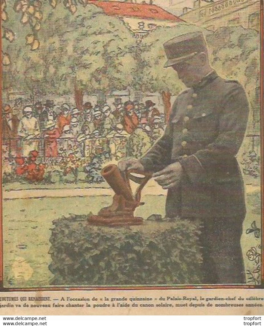 P2 / Old Newspaper Journal Ancien 1934 / CANON SOLAIRE / Vélo PARIS VICHY / Echasse CHINOIS CHINE - 1950 à Nos Jours
